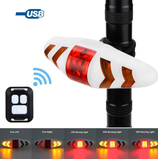 Wireless remote control bicycle taillight