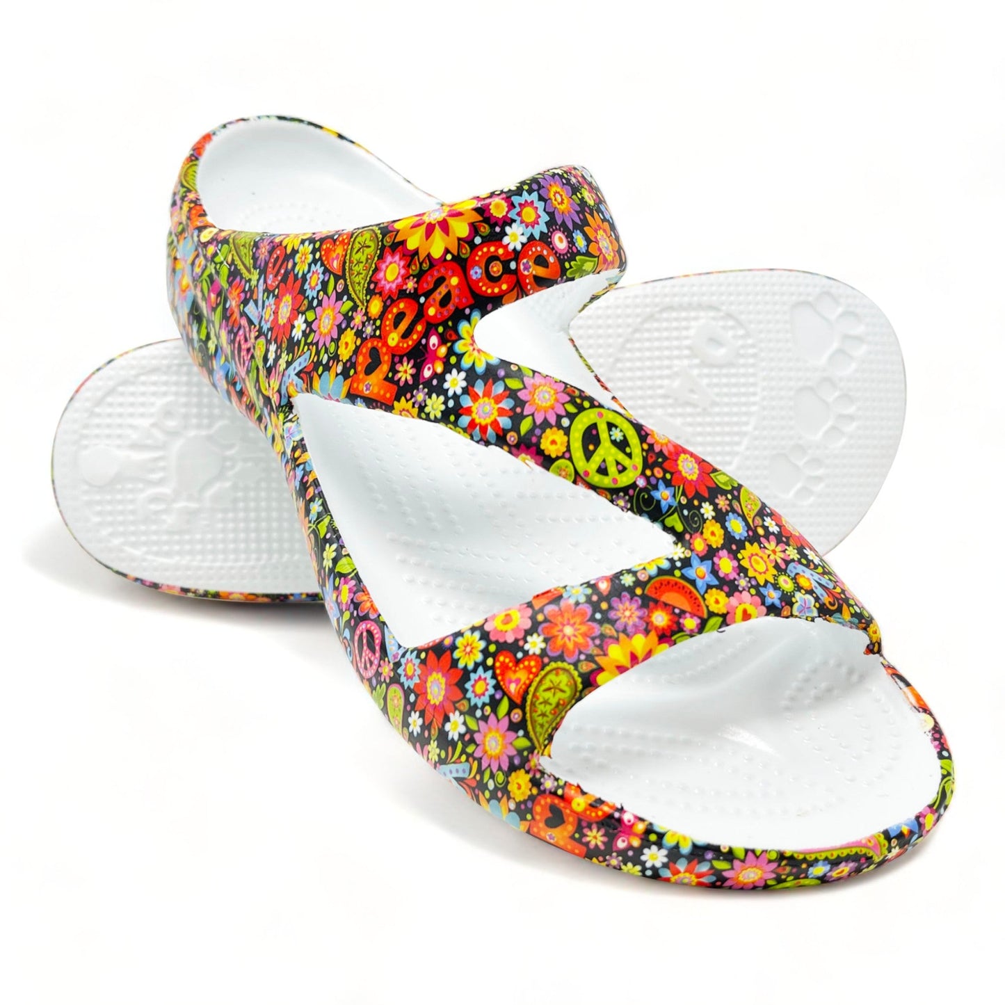 Women's PAW Print Z Sandals - Peace Out by DAWGS USA