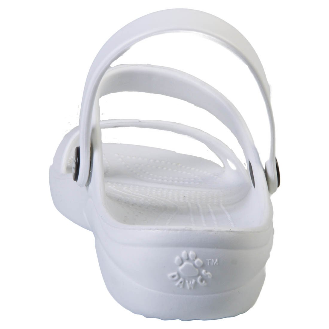 Women's 3-Strap Sandals - White by DAWGS USA