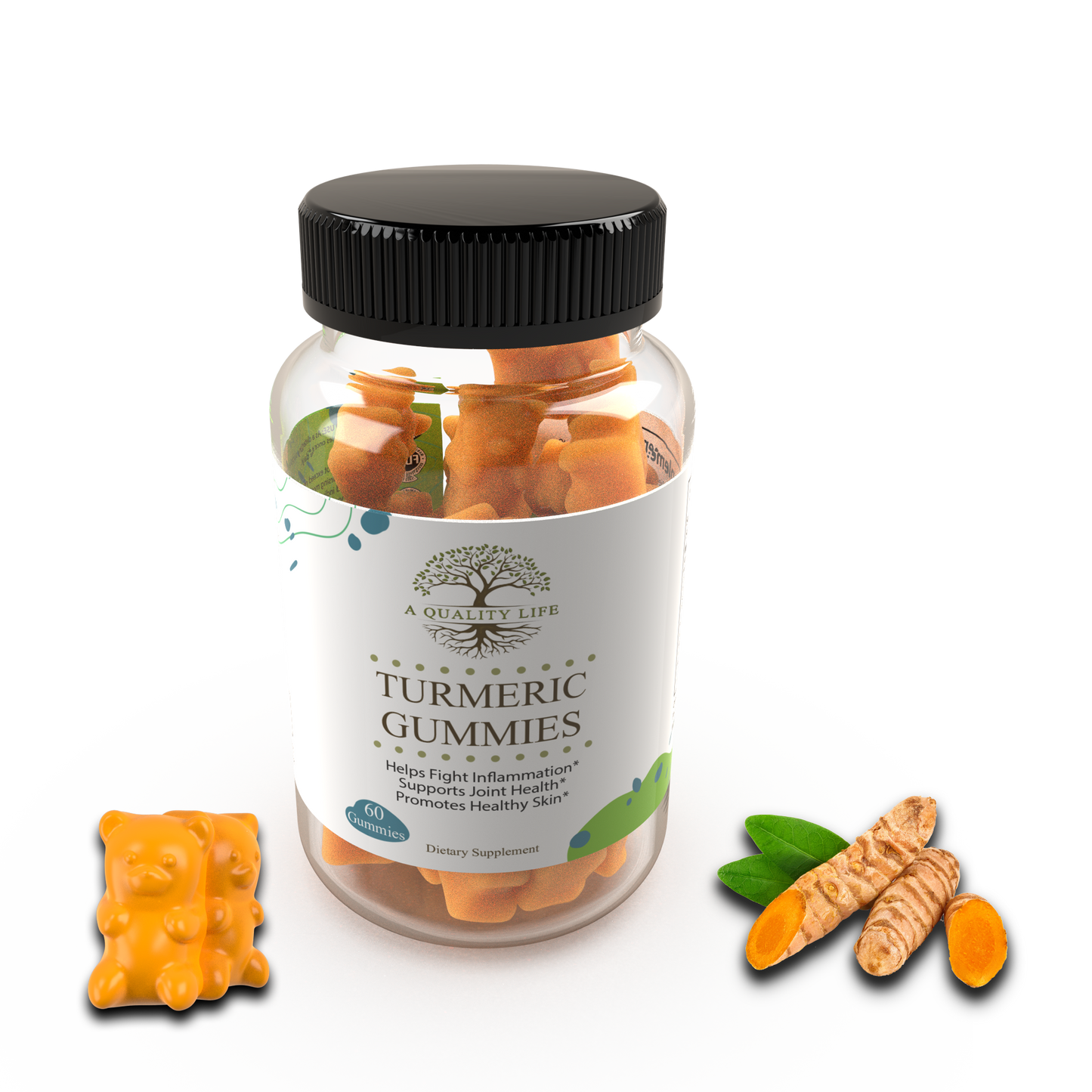 Turmeric Gummies by A Quality Life Nutrition