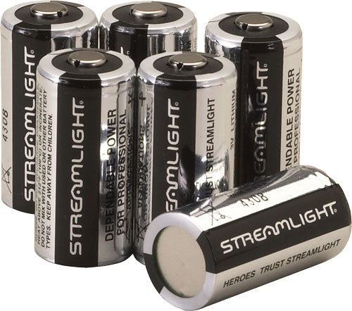 Streamlight Cr123a Batteries - Lithium 6-pack
