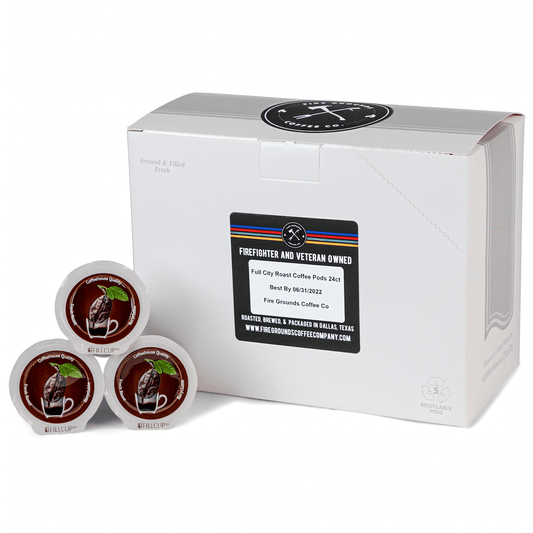 Full City Roast (Med-Dark) Coffee Pods by Fire Grounds Coffee Company - The Hammer Sports