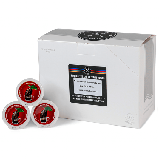 Medium Roast Coffee Pods by Fire Grounds Coffee Company - The Hammer Sports