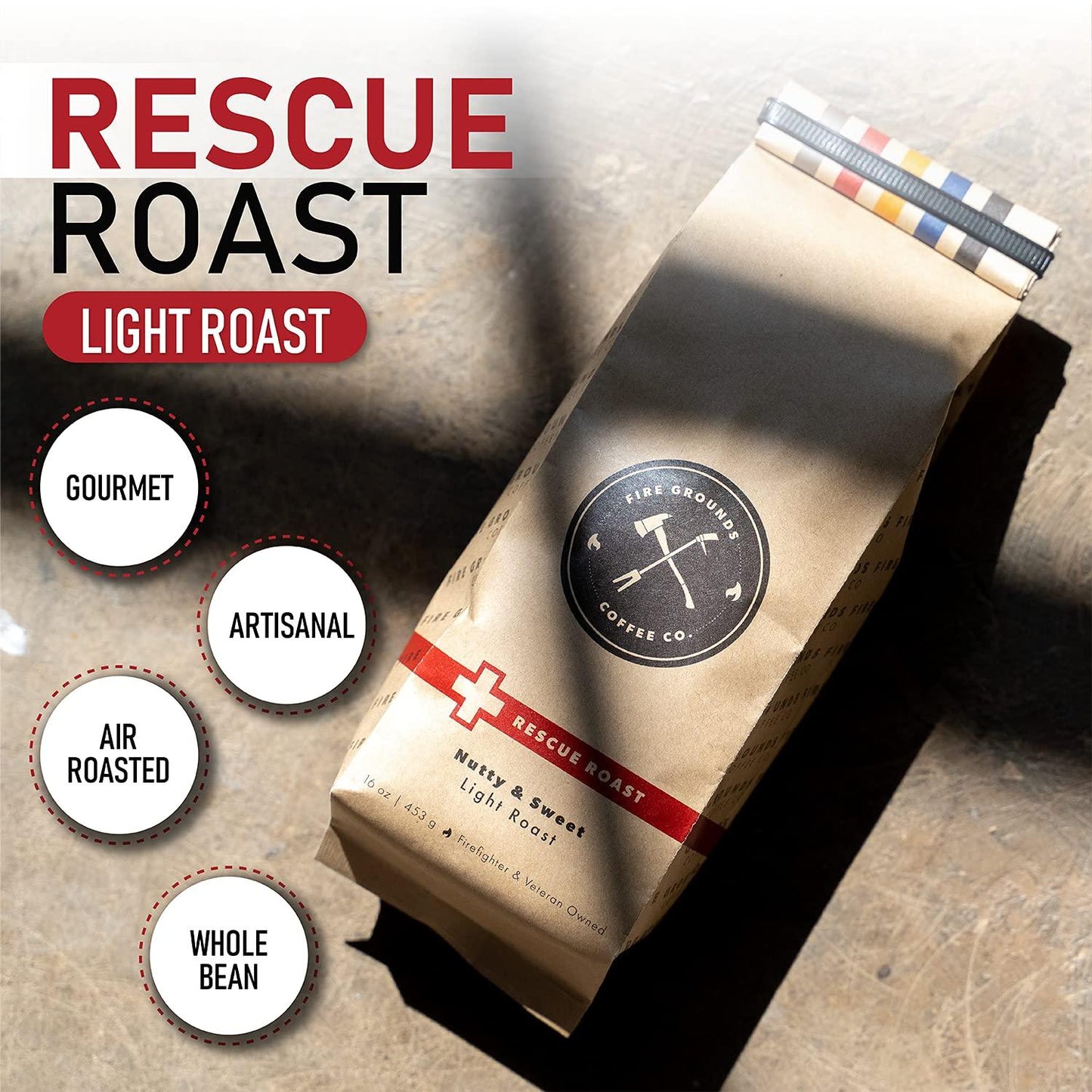 RESCUE ROAST (LIGHT ROAST) by Fire Grounds Coffee Company - The Hammer Sports