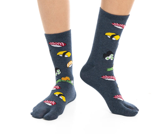 1 Pair - V-Toe Flip Flop Tabi Socks - Sushi Socks by V-Toe Socks, Inc - The Hammer Sports