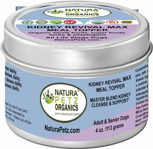 Kidney Revival Max Meal Topper* Master Blend Kidney Cleanse & Support* Adult And Senior Dogs & Cats*