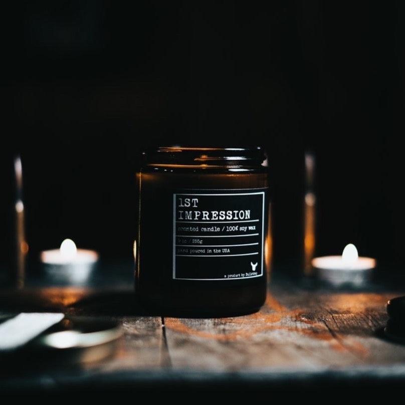 1st Impression Candle (9 Ounce) by Bullstrap - The Hammer Sports
