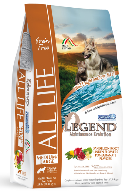 Forza10 Legend All Life Medium/Large Breed Grain-Free Dry Dog Food