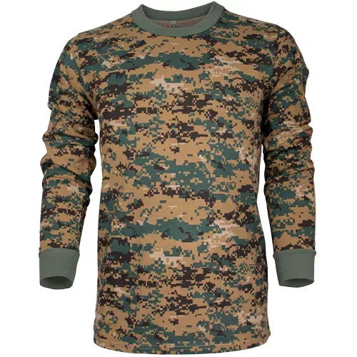 Men's Long Sleeve T-Shirt - Digital Woodland XL