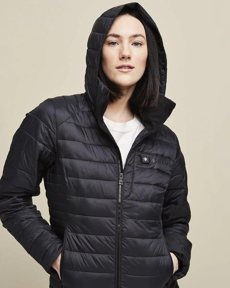 Aura Women’s Heated Jacket Black by Kelvin Coats - The Hammer Sports