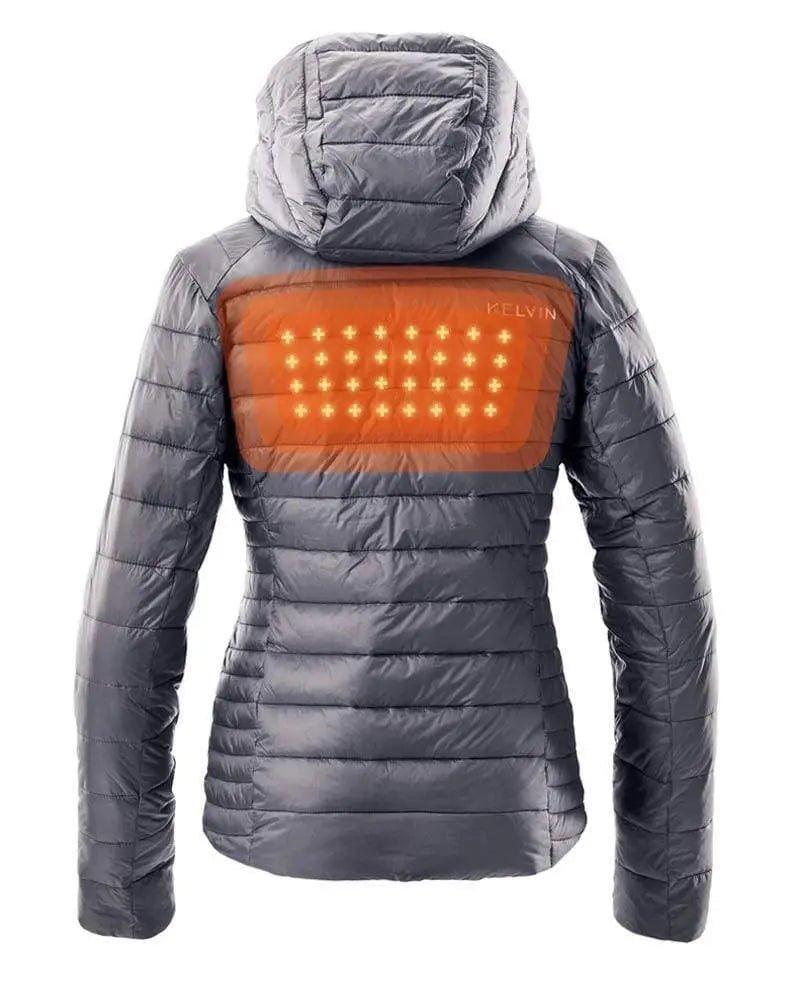 Aura Women’s Heated Jacket Grey by Kelvin Coats - The Hammer Sports