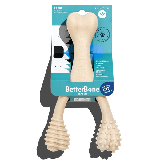 BetterBone CLASSIC | All Natural, Food-Grade, Eco-Friendly Softer Than Nylon Chew Toy by The Better Bone Natural Dog Bone - The Hammer Sports
