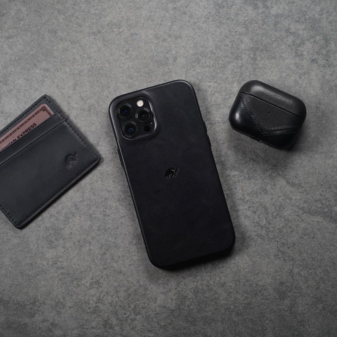 Leather AirPods Cases - BLACK EDITION by Bullstrap - The Hammer Sports