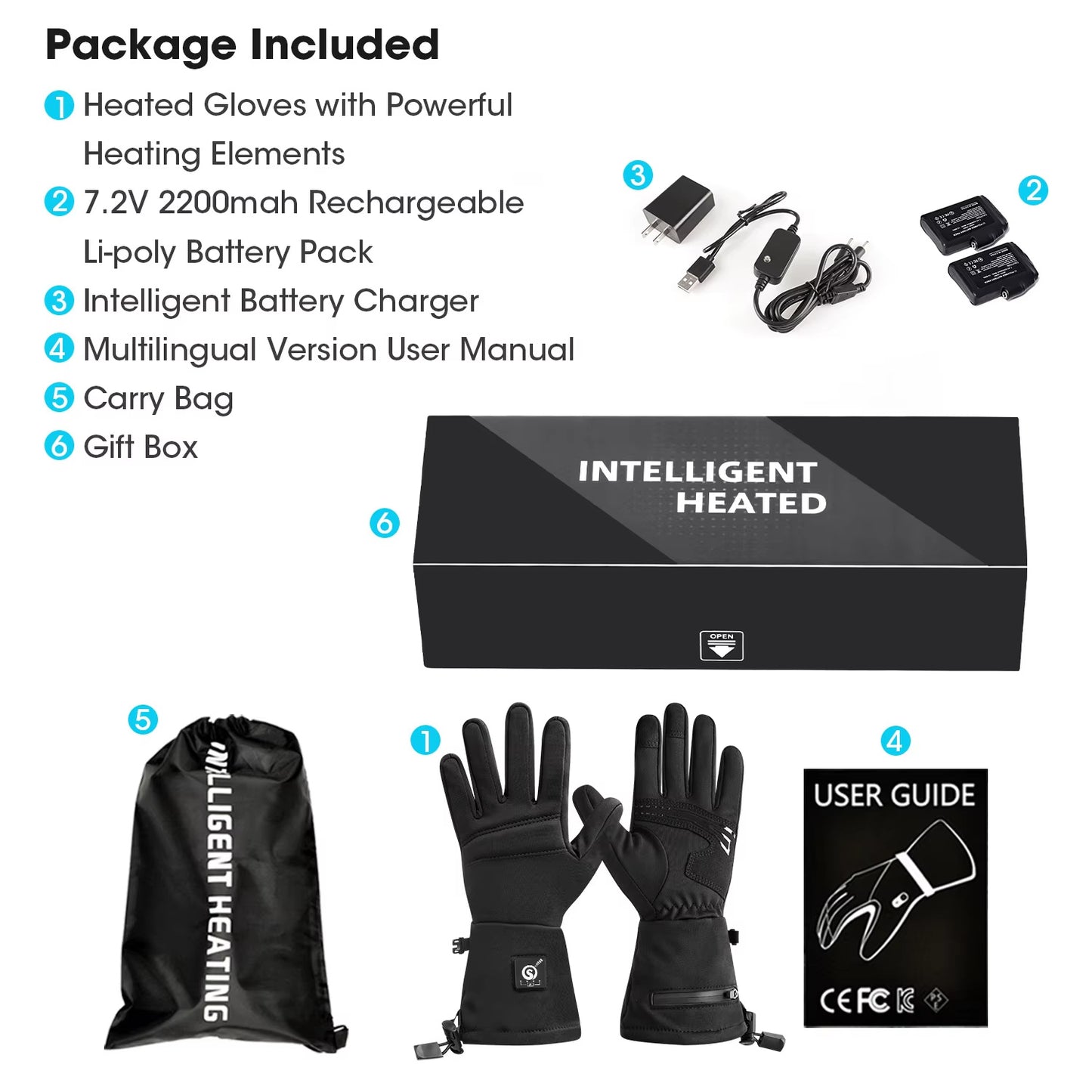 Rechargeable Heated Gloves