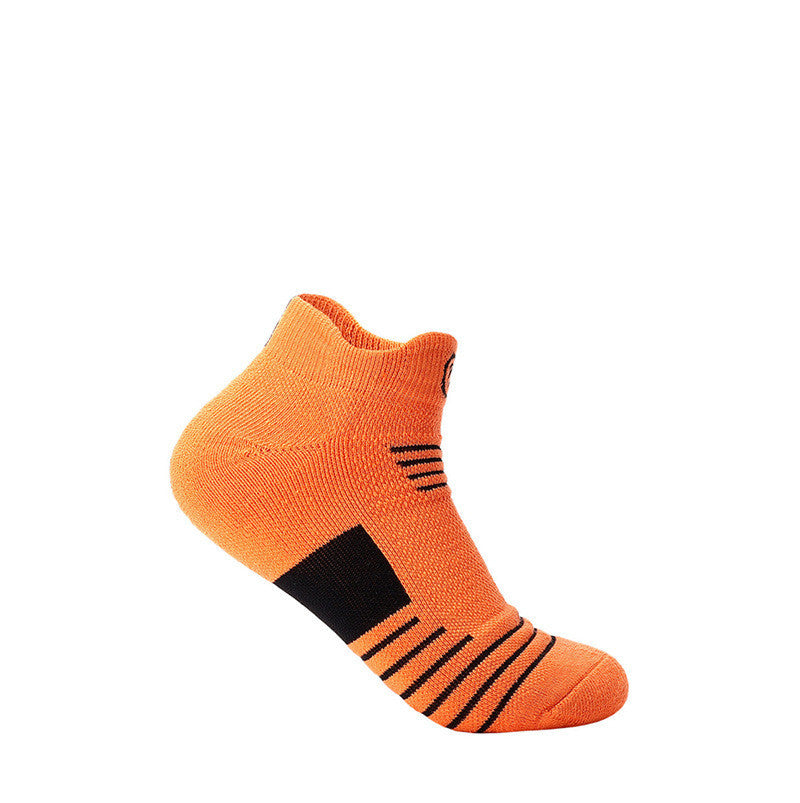 Elite Socks Men's Socks Sports Socks Low Cut Short Tube Basketball Socks Thick Towel Bottom Boat Socks Sweat-absorbent Running Tube