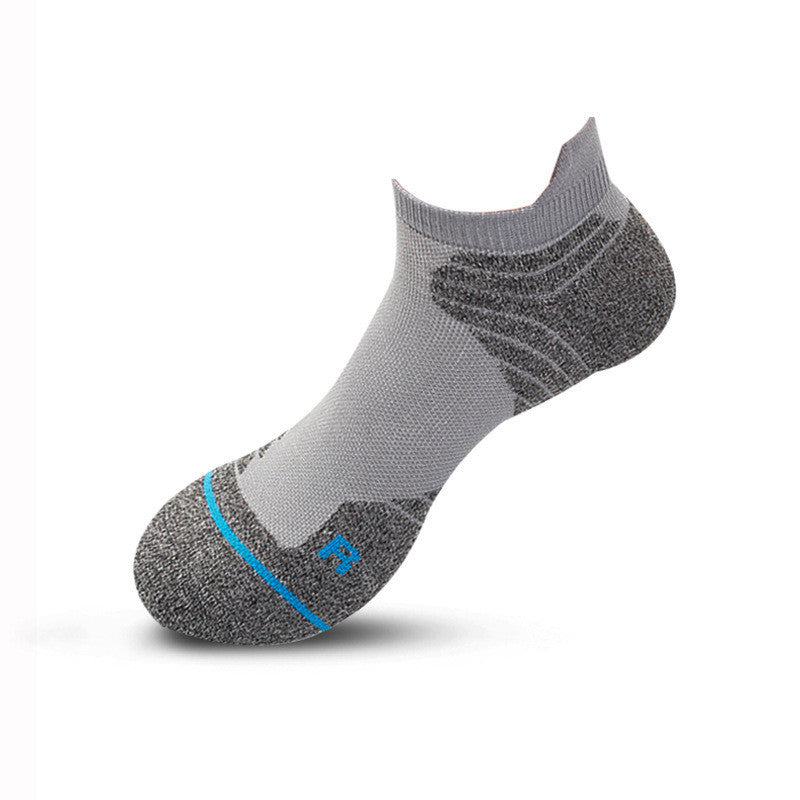 Elite Socks Men's Socks Sports Socks Low Cut Short Tube Basketball Socks Thick Towel Bottom Boat Socks Sweat-absorbent Running Tube