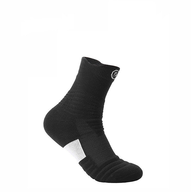 Elite Socks Men's Socks Sports Socks Low Cut Short Tube Basketball Socks Thick Towel Bottom Boat Socks Sweat-absorbent Running Tube