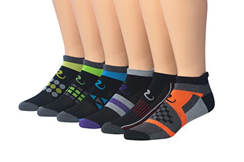 Ronnox Men's 6-Pairs Low Cut Running & Athletic Performance Socks