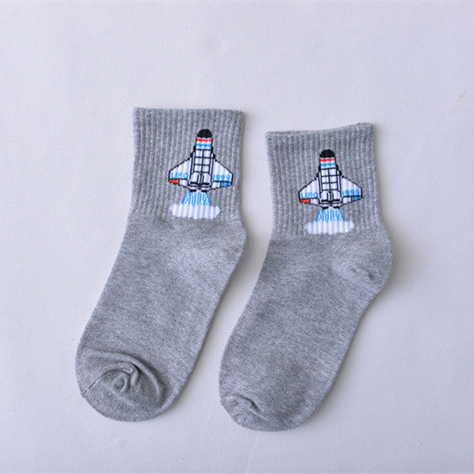 Literary funny short tube sports socks