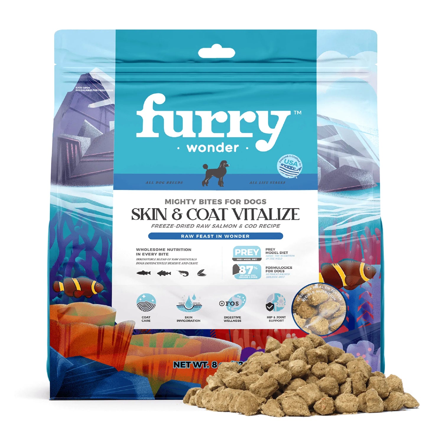 Skin&Coat Vitalize Freeze-Dried Raw Salmon&Cod Recipe for Dogs