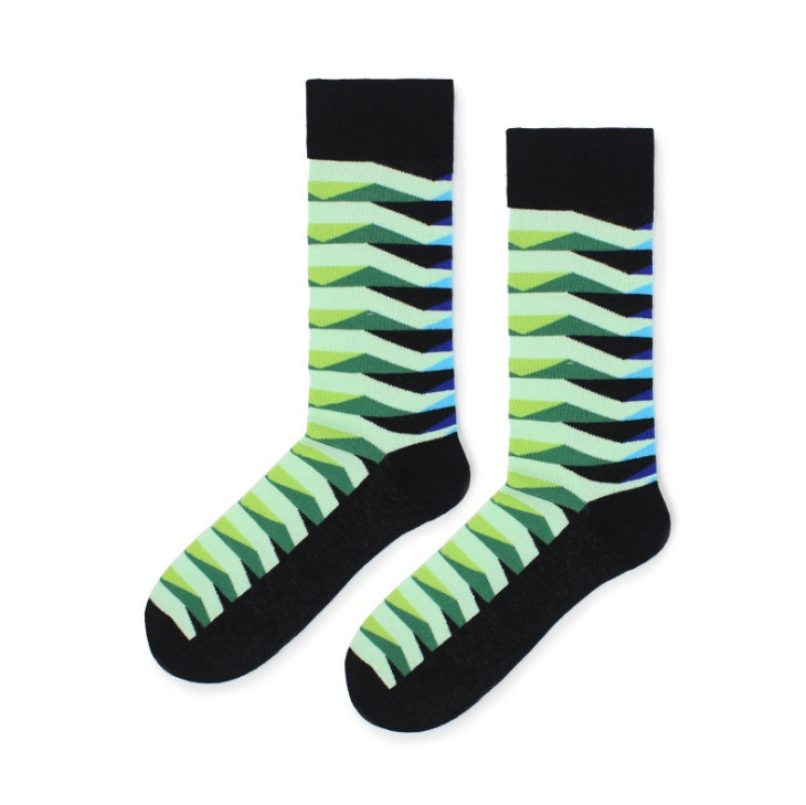 New classic striped socks men's street socks personality skateboard cotton socks