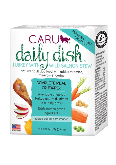 CARU Daily Dish Turkey With Salmon Stew for Dogs