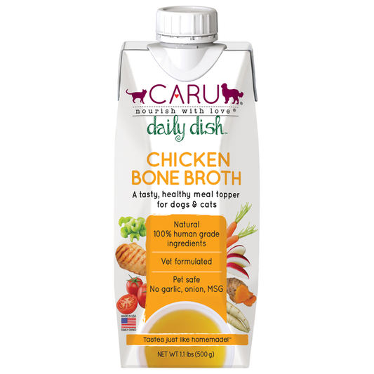 CARU Daily Dish Chicken Bone Broth for Dogs & Cats