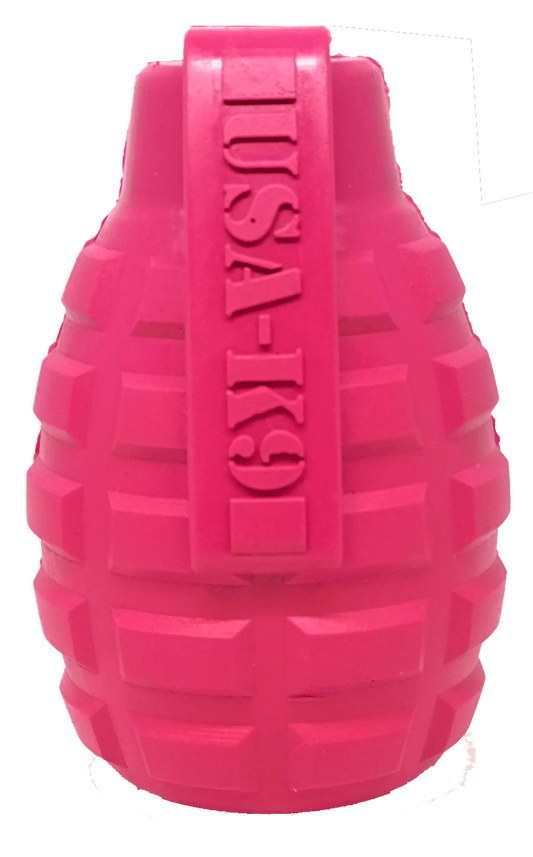 USA-K9 Puppy Grenade Durable Rubber Chew Toy & Treat Dispenser for Teething Pups