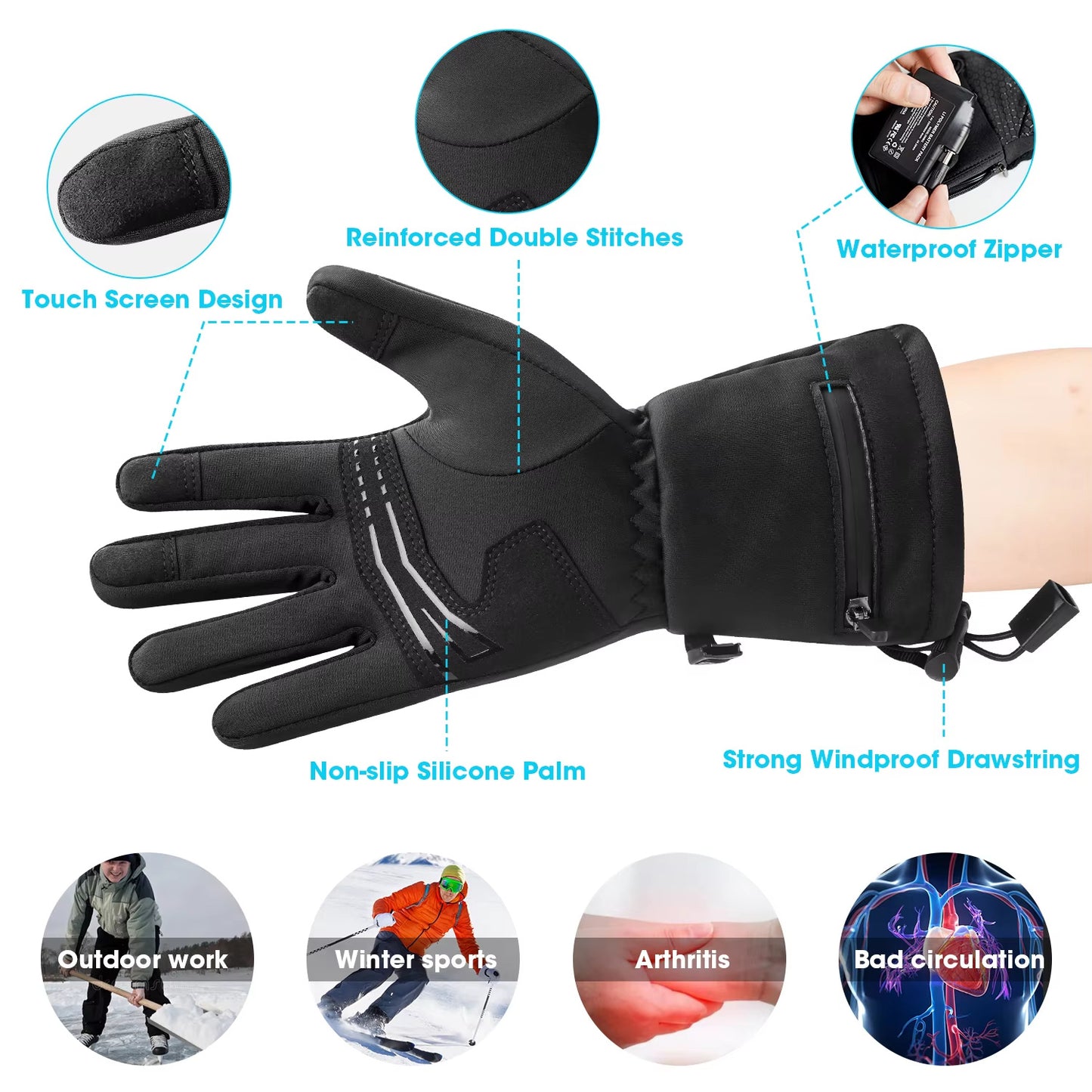 Rechargeable Heated Gloves