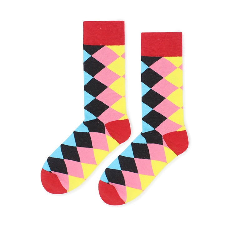 New classic striped socks men's street socks personality skateboard cotton socks