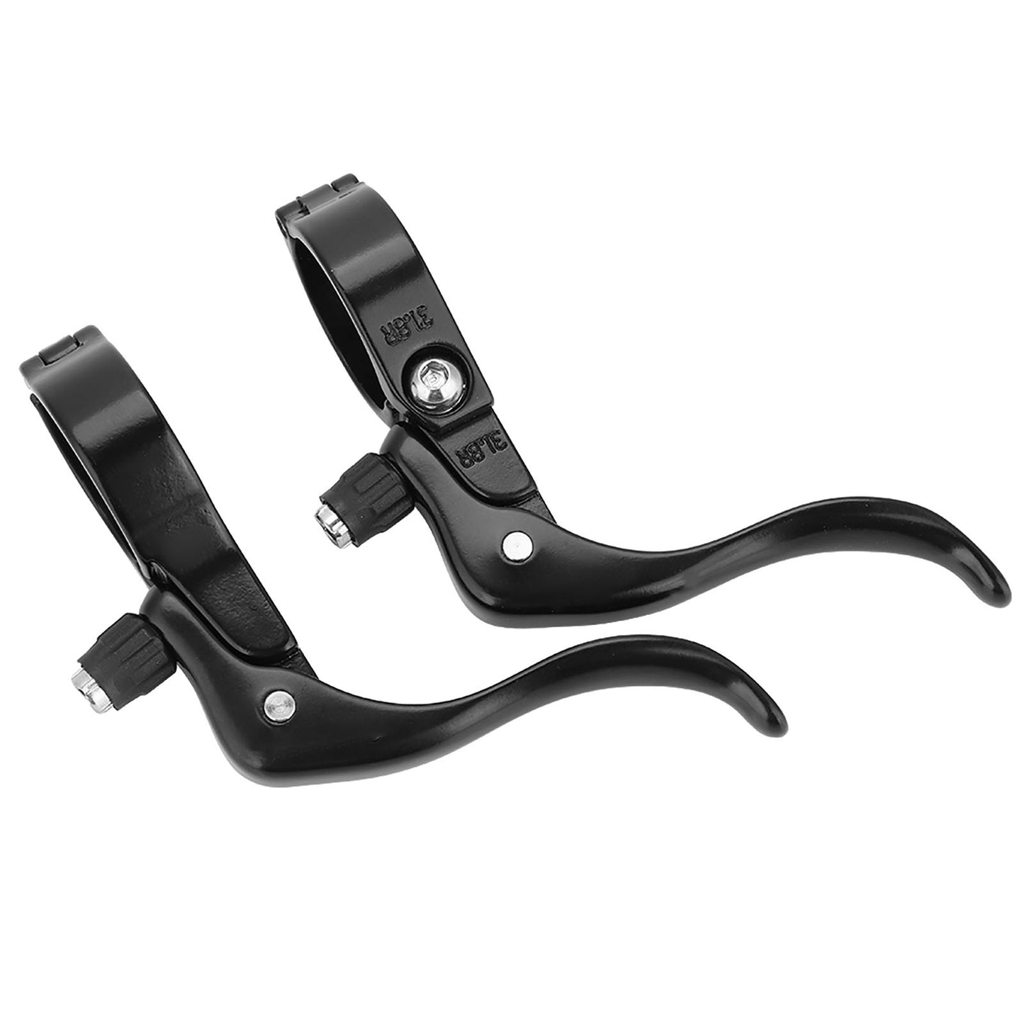 1 Pair Lightweight Aluminum Alloy Road Bike Bicycle Brake Lever Set 31.8mm Accessory(Black)