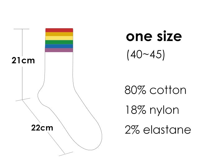 Men's rainbow socks