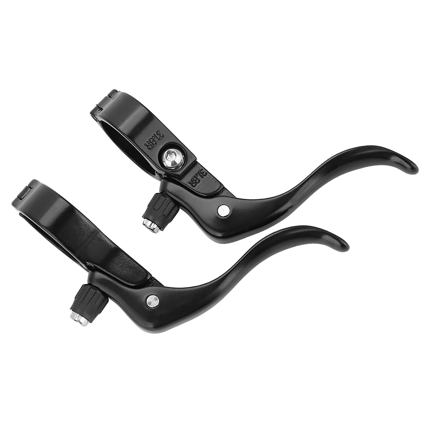 1 Pair Lightweight Aluminum Alloy Road Bike Bicycle Brake Lever Set 31.8mm Accessory(Black)