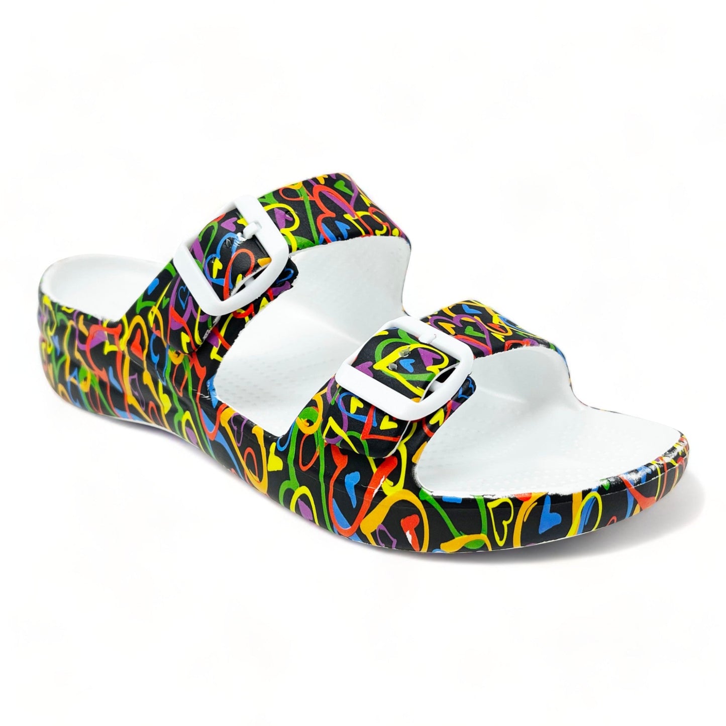 Women's PAW Print Adjustable 2-Strap Sandals - Luv Generation by DAWGS USA
