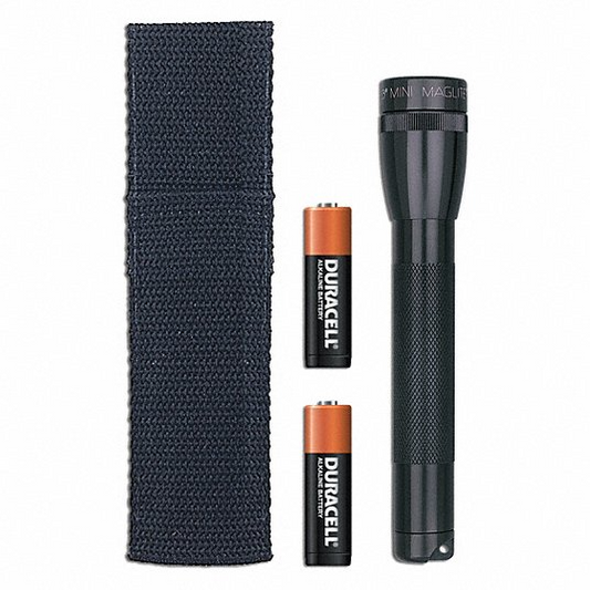 2 Aa-cell Mini Flashlight W/ Holster