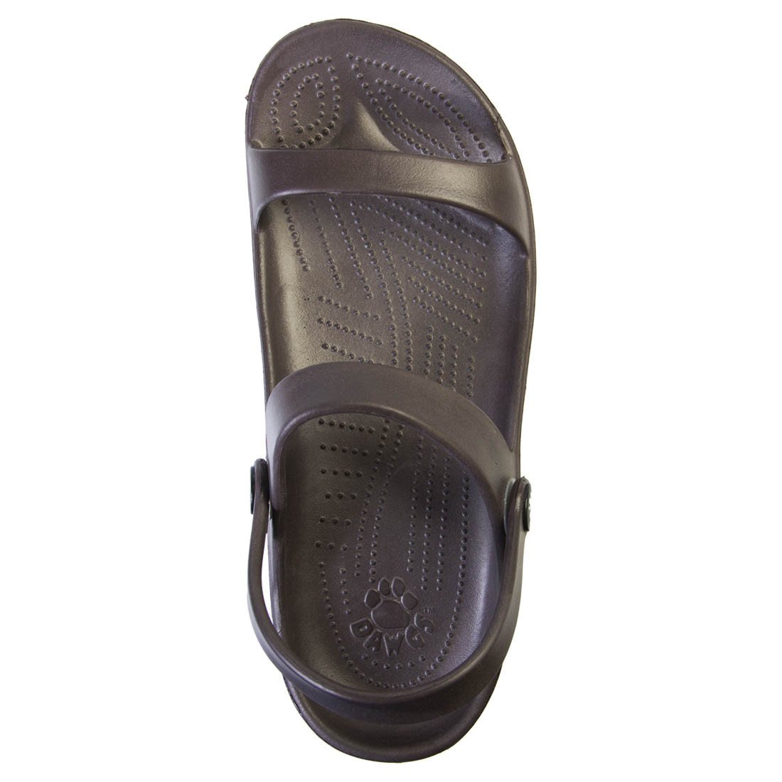 Women's 3-Strap Sandals - Dark Brown by DAWGS USA