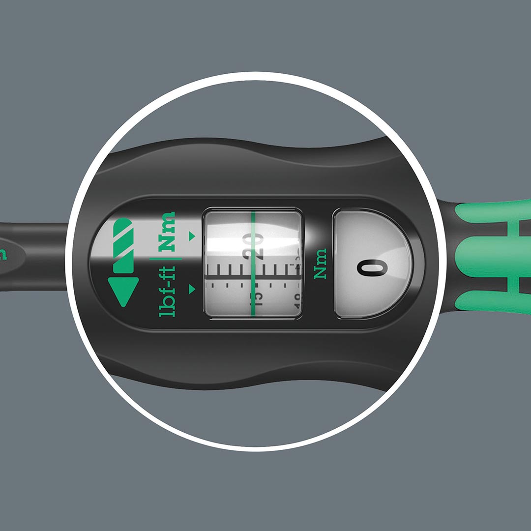 Wera Click-torque Reversible 1/4" Ratchet Wrench (nm Scale)