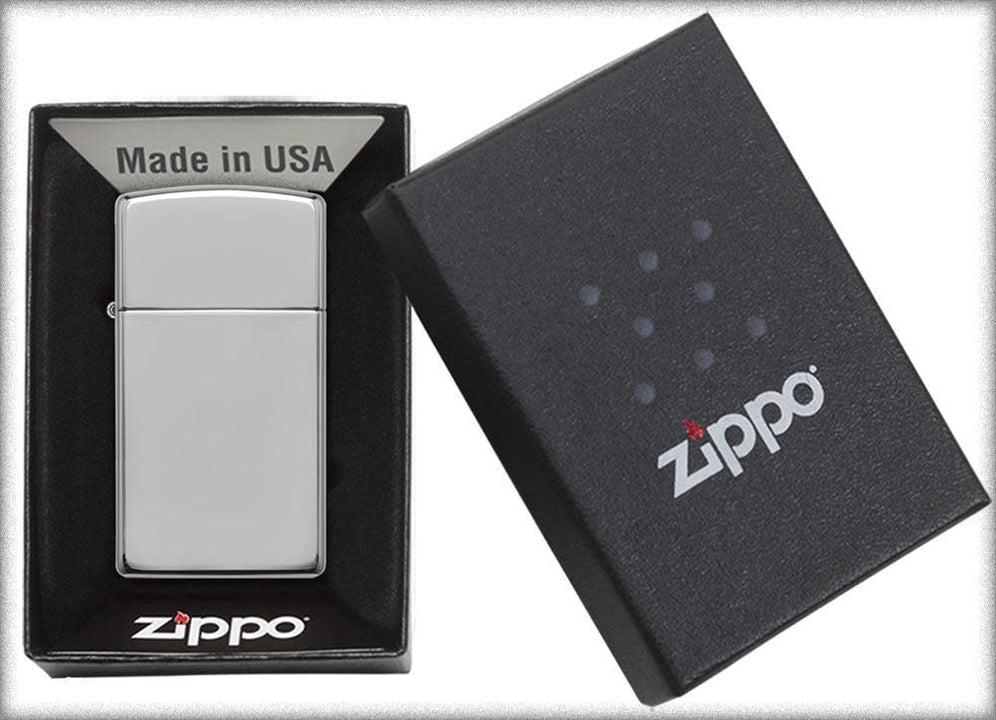 Zippo *1610* Windproof Lighter Slim High Polish Chrome