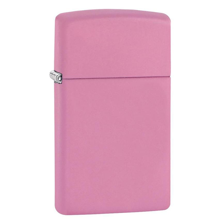 Zippo Windproof Lighter Pink Matte Slim