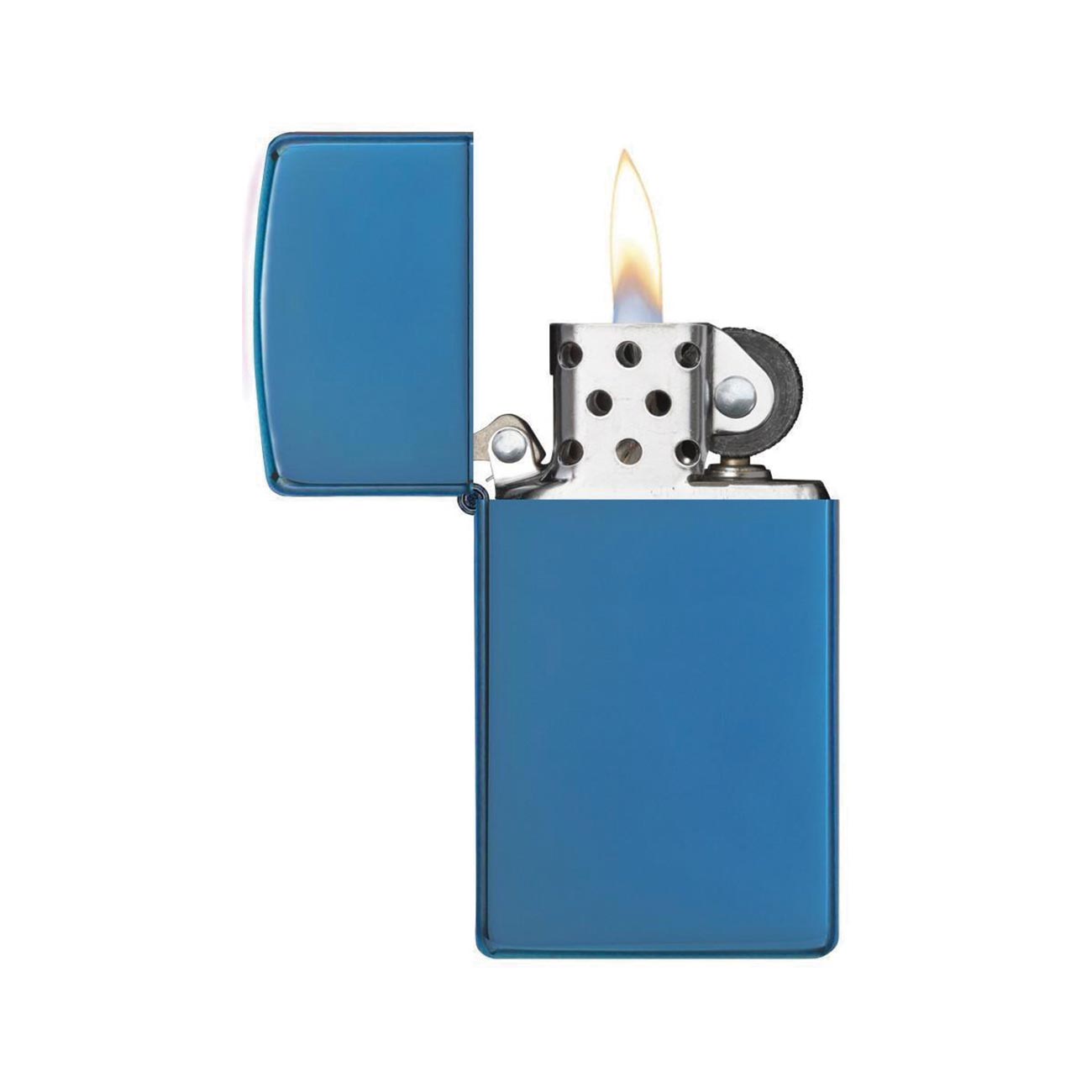 Zippo Windproof Lighter High Polish Blue Slim Case