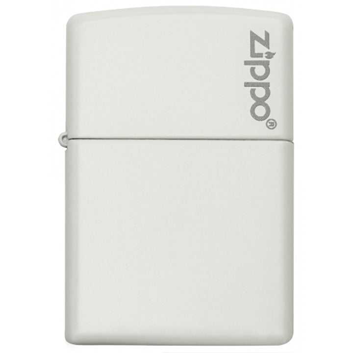 Zippo Windproof Lighter Classic White Matte Zippo Logo