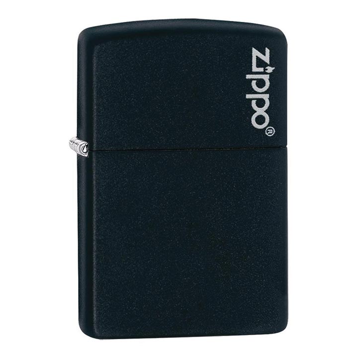 Zippo Windproof Lighter Black Matte W/zippo Logo