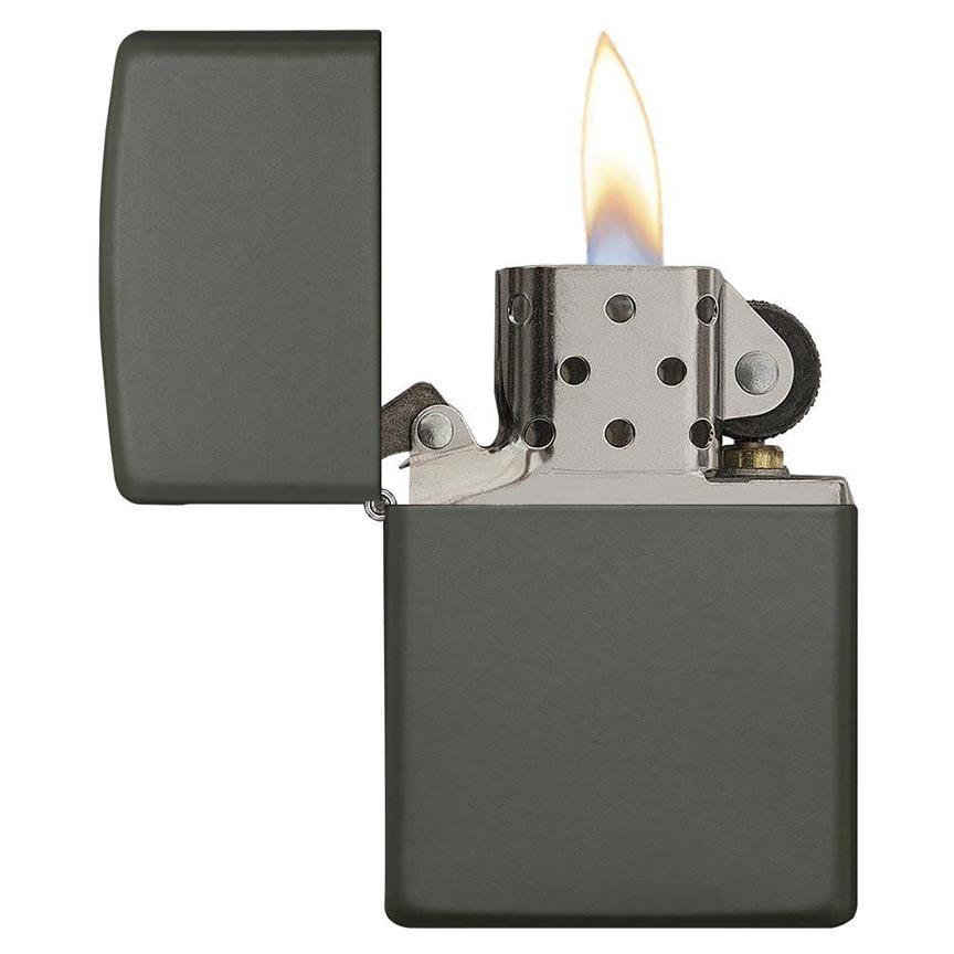 Zippo Windproof Lighter Green Matte