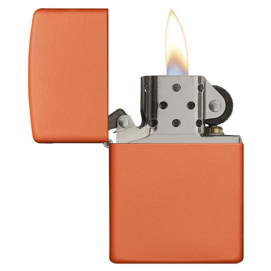 Zippo Windproof Lighter Orange Matte