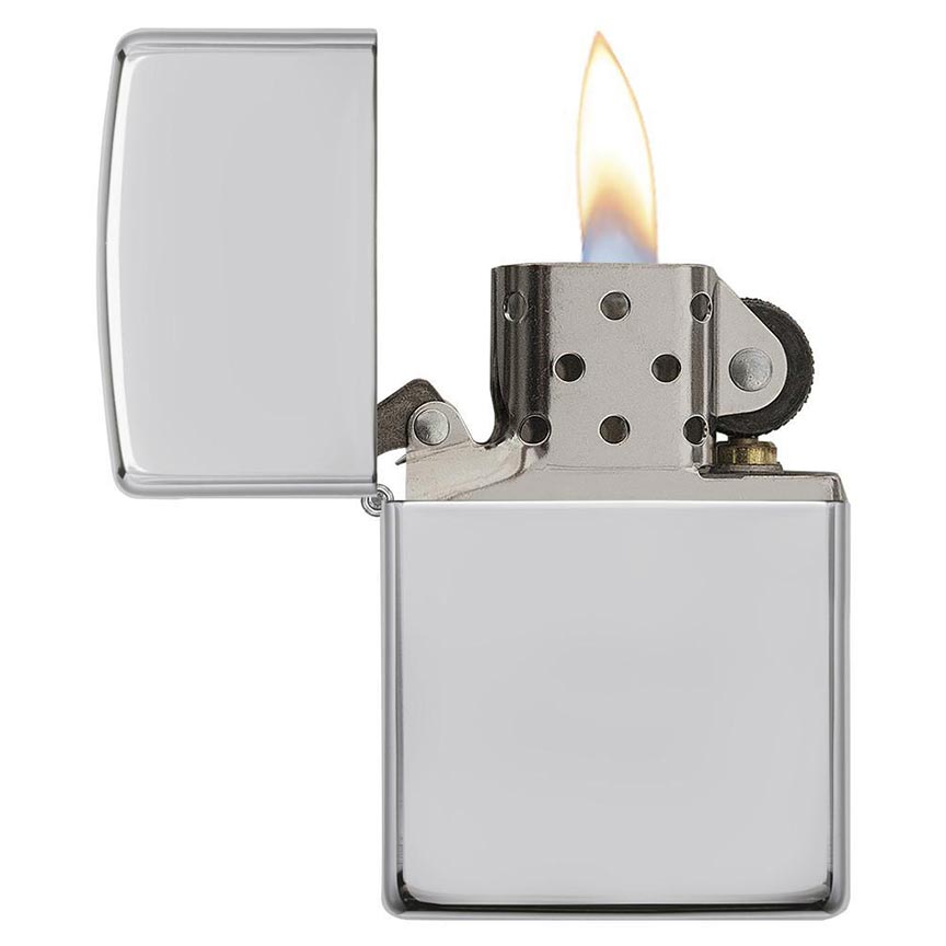 Zippo Windproof Lighter Armor High Polish Sterling Silver