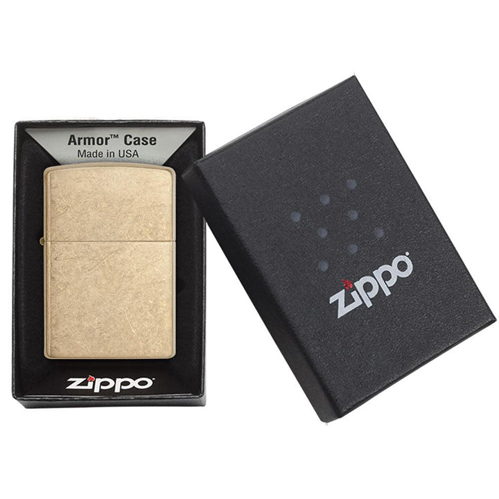 Zippo Windproof Lighter Armor® Tumbled Brass