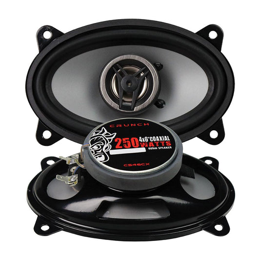 Crunch 4x6" Coaxial Speaker 250w Max