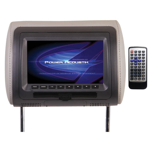 Power Acoustik 7" Headrest Monitor 3-color Skins Lcd/dvd Usb/sd Sold Each