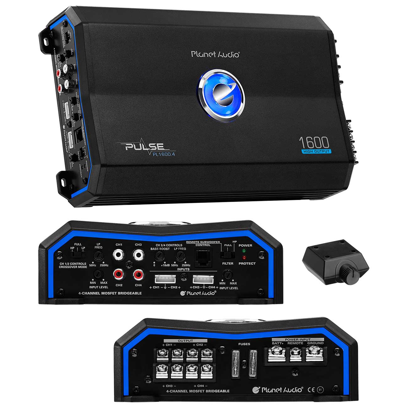 Planet Pulse Series 4 Channel Amplifier 1600w Max