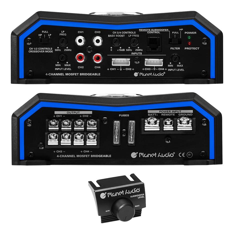 Planet Pulse Series 4 Channel Amplifier 1600w Max